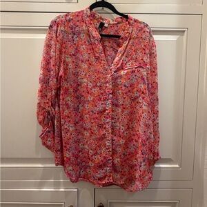 Kut from the Kloth Multicolor Floral Blouse